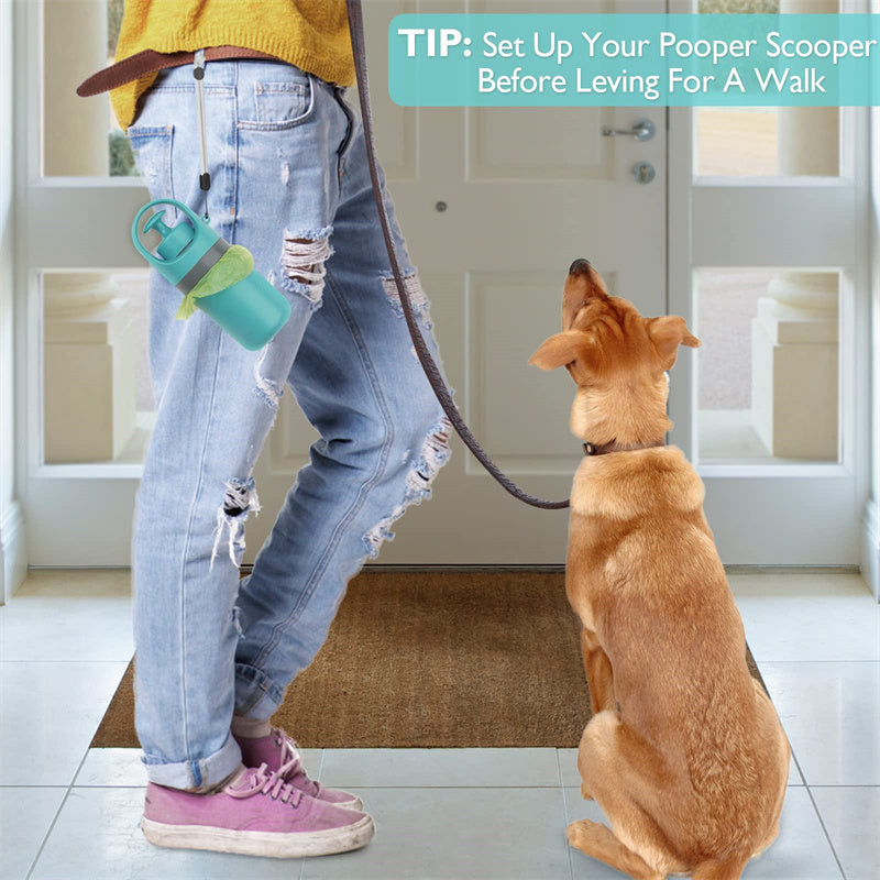 Portable Dog Pooper Scooper with Bag Dispenser – Easy Clean Tool