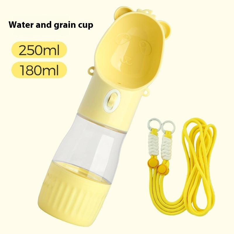 2-in-1 Dog Water Bottle & Food Container – Leak-Proof Pet Feeder