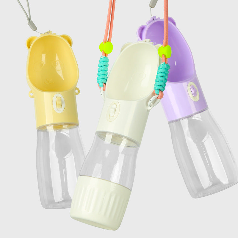 2-in-1 Dog Water Bottle & Food Container – Leak-Proof Pet Feeder